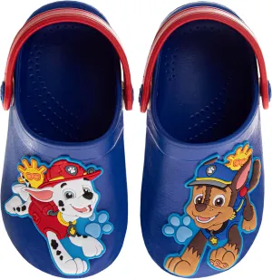 Josmo Kids Paw Patrol Clog Sandal Waterproof Slip-On Slides for Boys - Chase and Marshall Closed Toe Clogs with Backstrap (Sizes: 5-10 Toddlers / 11-12 Little Kids)