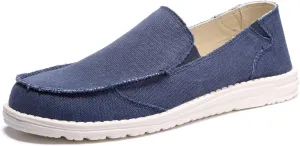Kelway Mens Slip On Shoes Casual Slip-on Loafers Canvas Slip On Shoes Casual Sneakers Comfortable and Lightweight, Navy-12