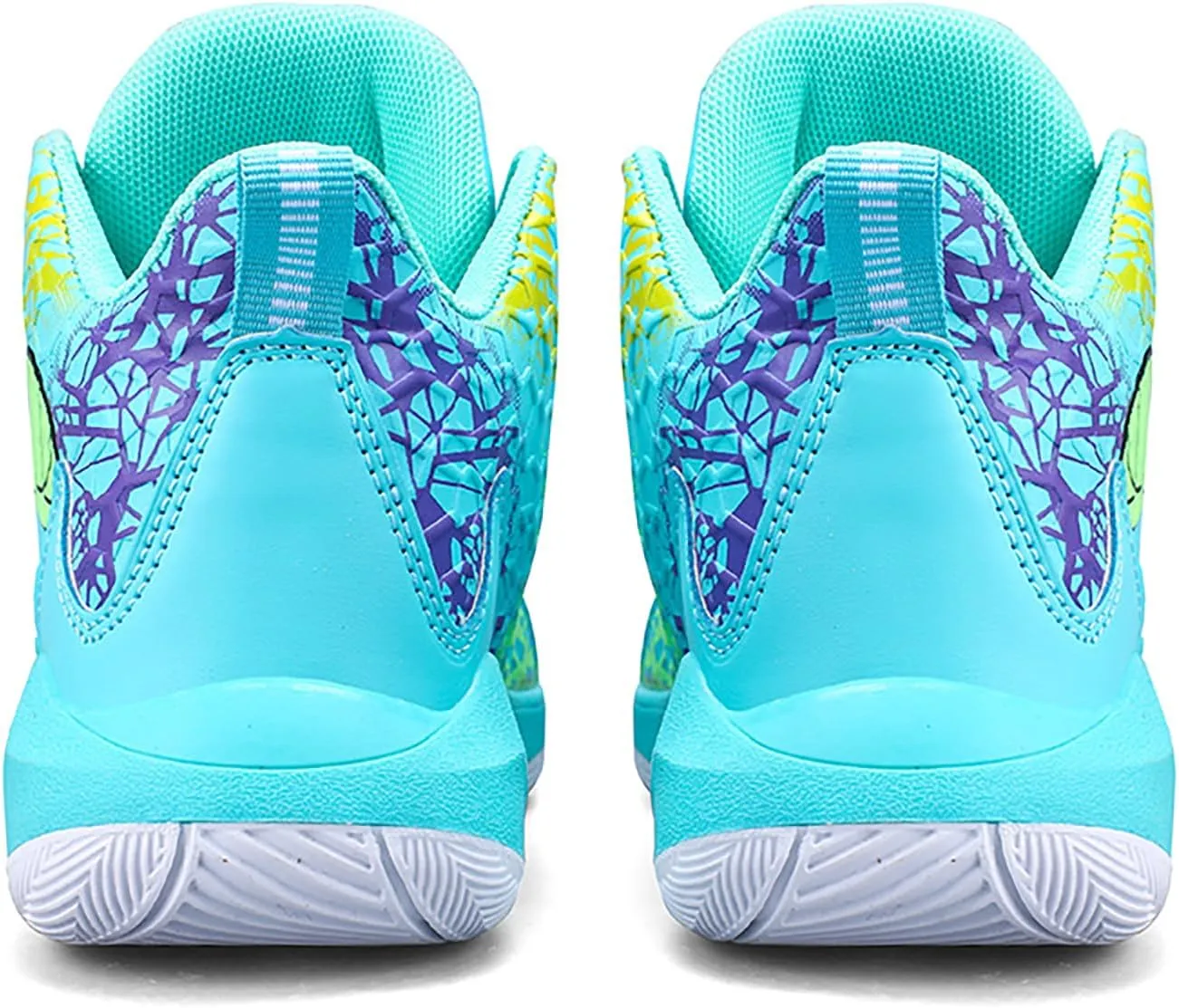 Kids Basketball Shoes High-top Sports Shoes Boys Sneakers Durable Lace-up Non-Slip Running Shoes Secure for Little Kids Big Kids