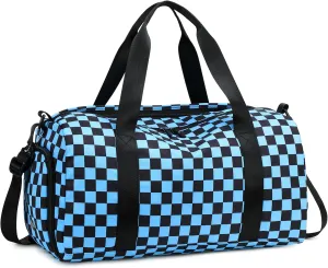 Kids Duffle Bag Boys Overnighter Travel Sport Gym Bag Weekender Carry On Shoulder Bag with Shoe Compartment & Wet Pocket