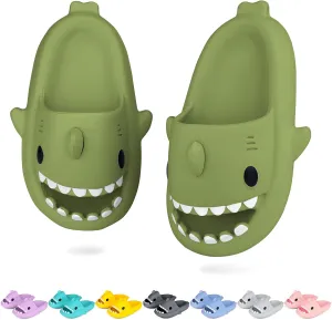 Kids Shark Cloud Slides | Toddler Boys Girls Shower Slippers | Boys Girls Cute Cartoon Fish Flip Flops | Beach Pool Home Sandals | Quick Dry Non-Slip