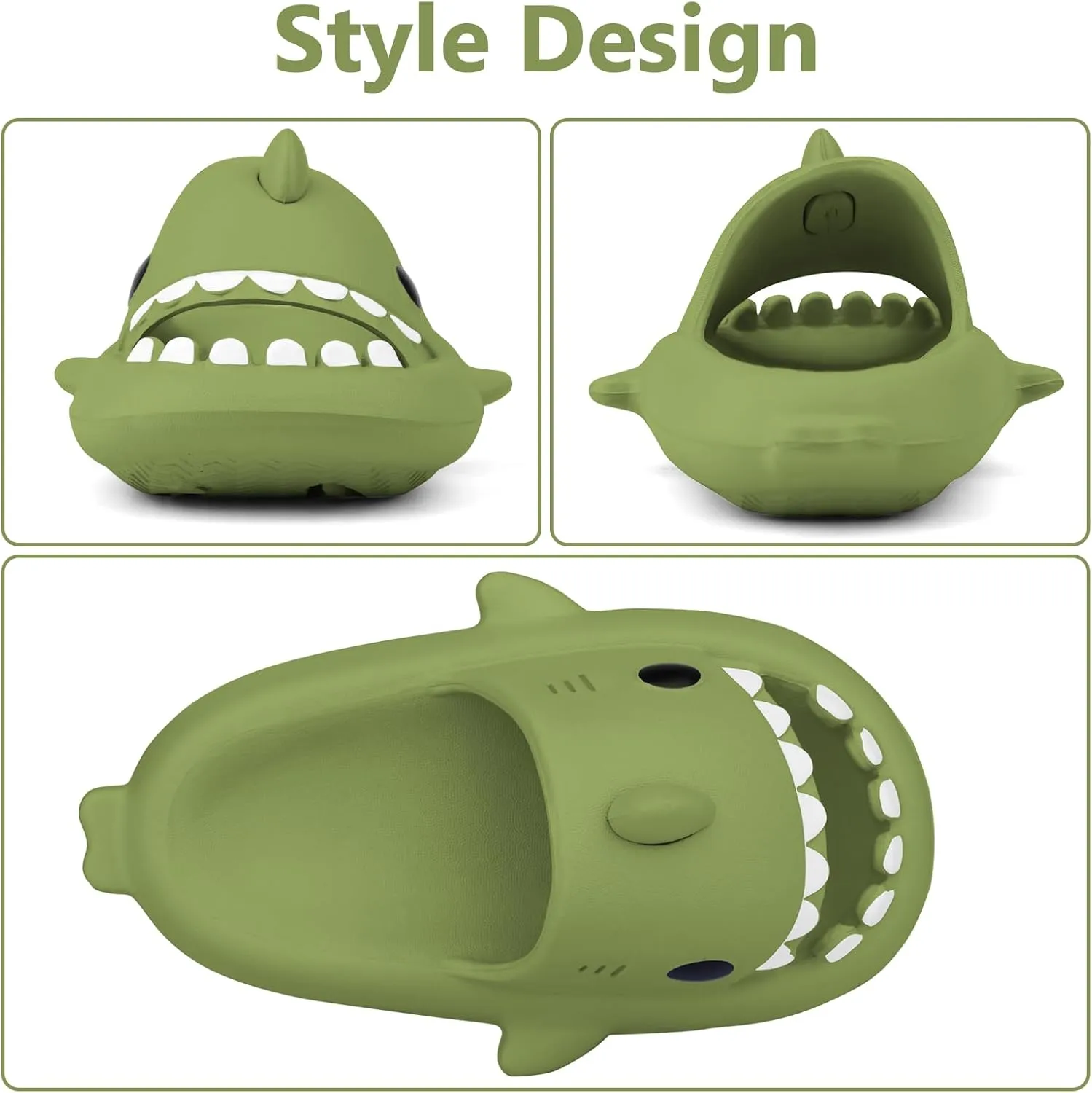 Kids Shark Cloud Slides | Toddler Boys Girls Shower Slippers | Boys Girls Cute Cartoon Fish Flip Flops | Beach Pool Home Sandals | Quick Dry Non-Slip