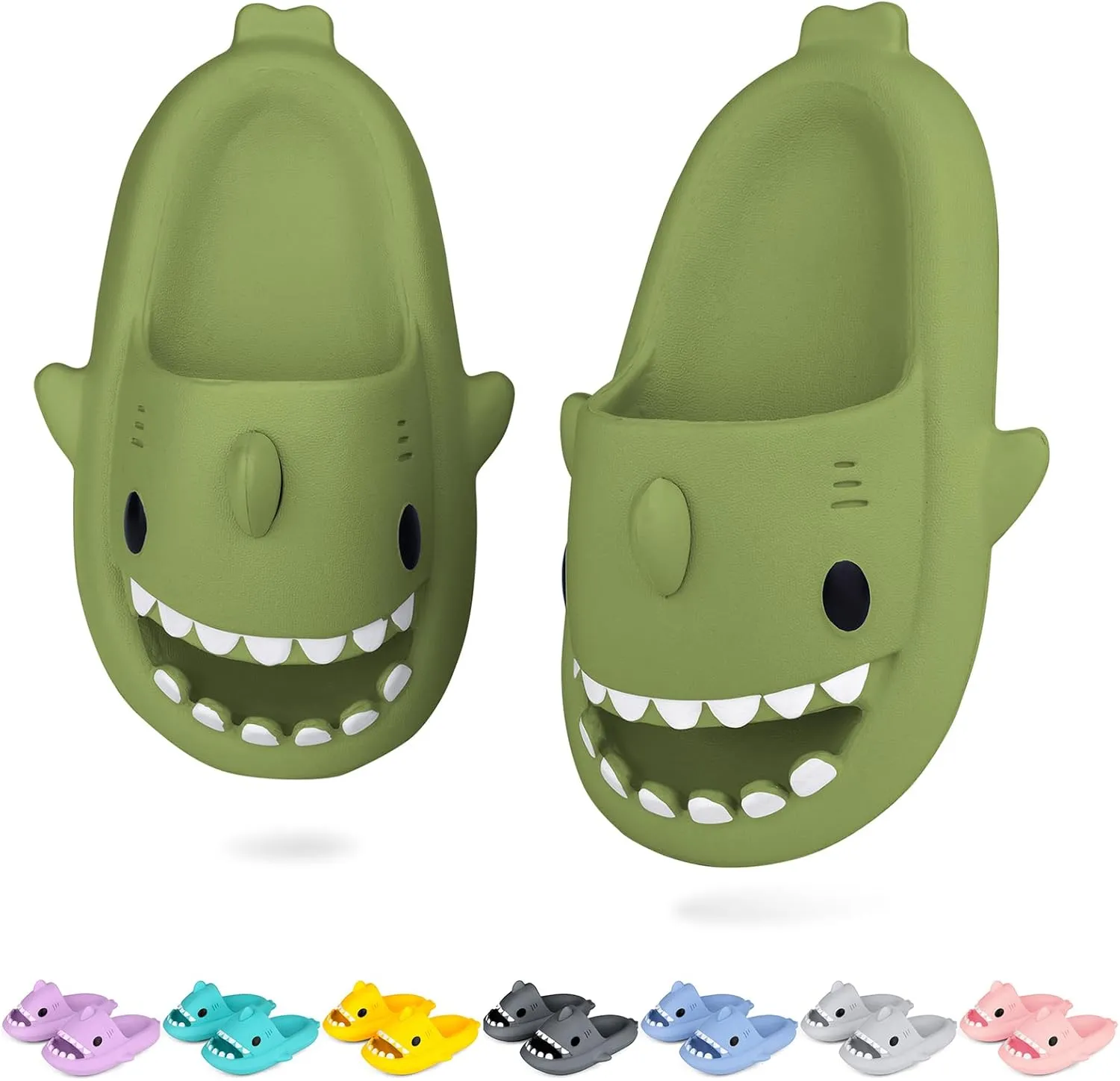 Kids Shark Cloud Slides | Toddler Boys Girls Shower Slippers | Boys Girls Cute Cartoon Fish Flip Flops | Beach Pool Home Sandals | Quick Dry Non-Slip