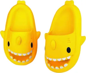Kids Shark Slides | Toddler Boys Girls Shower Slippers | Boys Girls Cute Cartoon Fish Flip Flops | Beach Pool Home Sandals | Quick Dry Non-Slip | Spring and Summer
