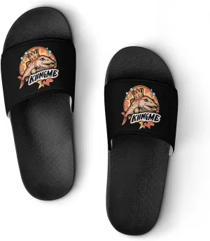 King Me Salmon Fishing Unisex Shower Shoes House Slippers Non-Slip Indoor Bathroom Shoes for Pool Beach 41 (255mm)