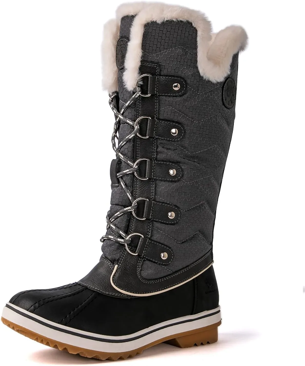 kingshow Women's Globalwin Mid Calf Waterproof Winter Boots Non-Slip Snow Boots For Women