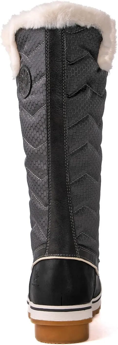 kingshow Women's Globalwin Mid Calf Waterproof Winter Boots Non-Slip Snow Boots For Women