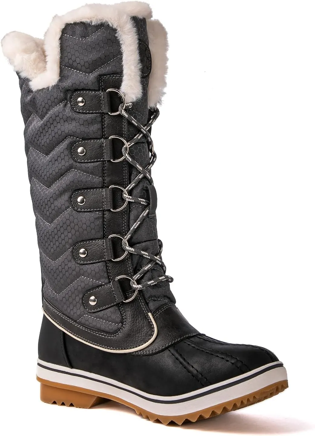 kingshow Women's Globalwin Mid Calf Waterproof Winter Boots Non-Slip Snow Boots For Women