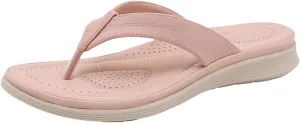 Ladies Summer Casual Solid Colour Thick Bottom Beach Large Size Slope Heel Sandal Womens Bling Flip Flops Size 9