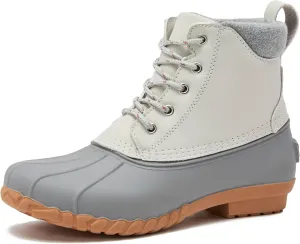 Lands' End Dakota Insulated Womens Duck Boots - Waterproof Snow or Rain Boots Women - Black, Brown, or Grey Winter Boots for Women Size 6 to 11