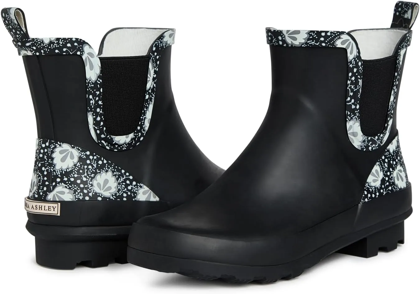 Laura Ashley Women's Rain Boots, Mid Cut Rubber Rain Boots for Women - Waterproof Ankle Boots for Ladies