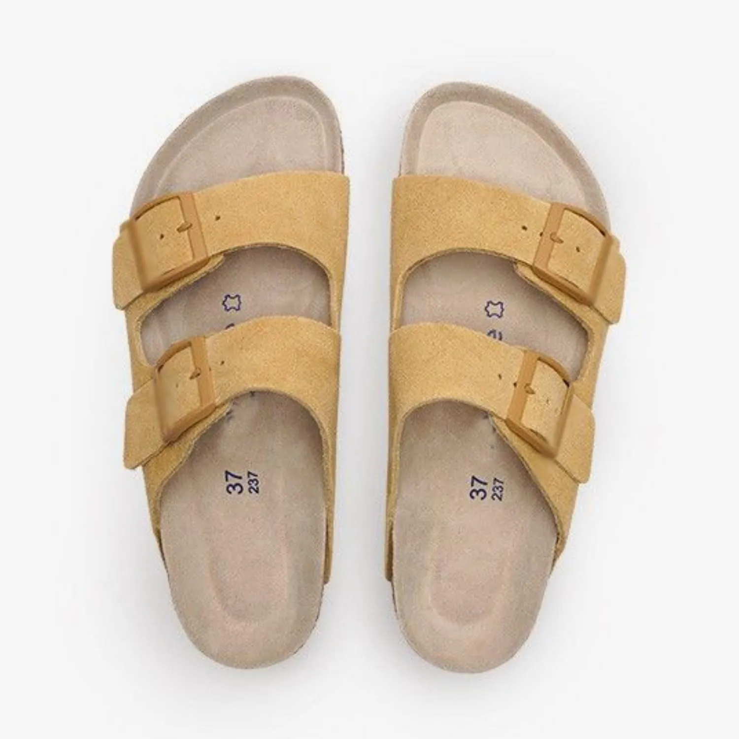 Leather Sandals for Women - Suede Buckle Summer Slides, Comfortable Beach Vacation Sandals, Flat Cushionaire Clogs & Slip on for Women
