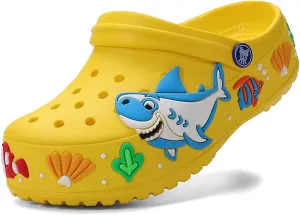 LIBINXIF Kids Clogs Slippers Sandals Cartoon Slides Non-Slip Girls Boys Cute Garden Shoes Children Lightweight Slip-on Beach Pool Shower Slippers