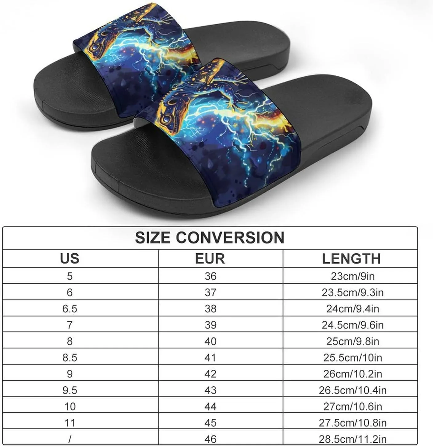 Lizard Gecko Thunder House Sandals Non Slip Slippers Quick Drying Bathroom Shower Shoes for Women Men