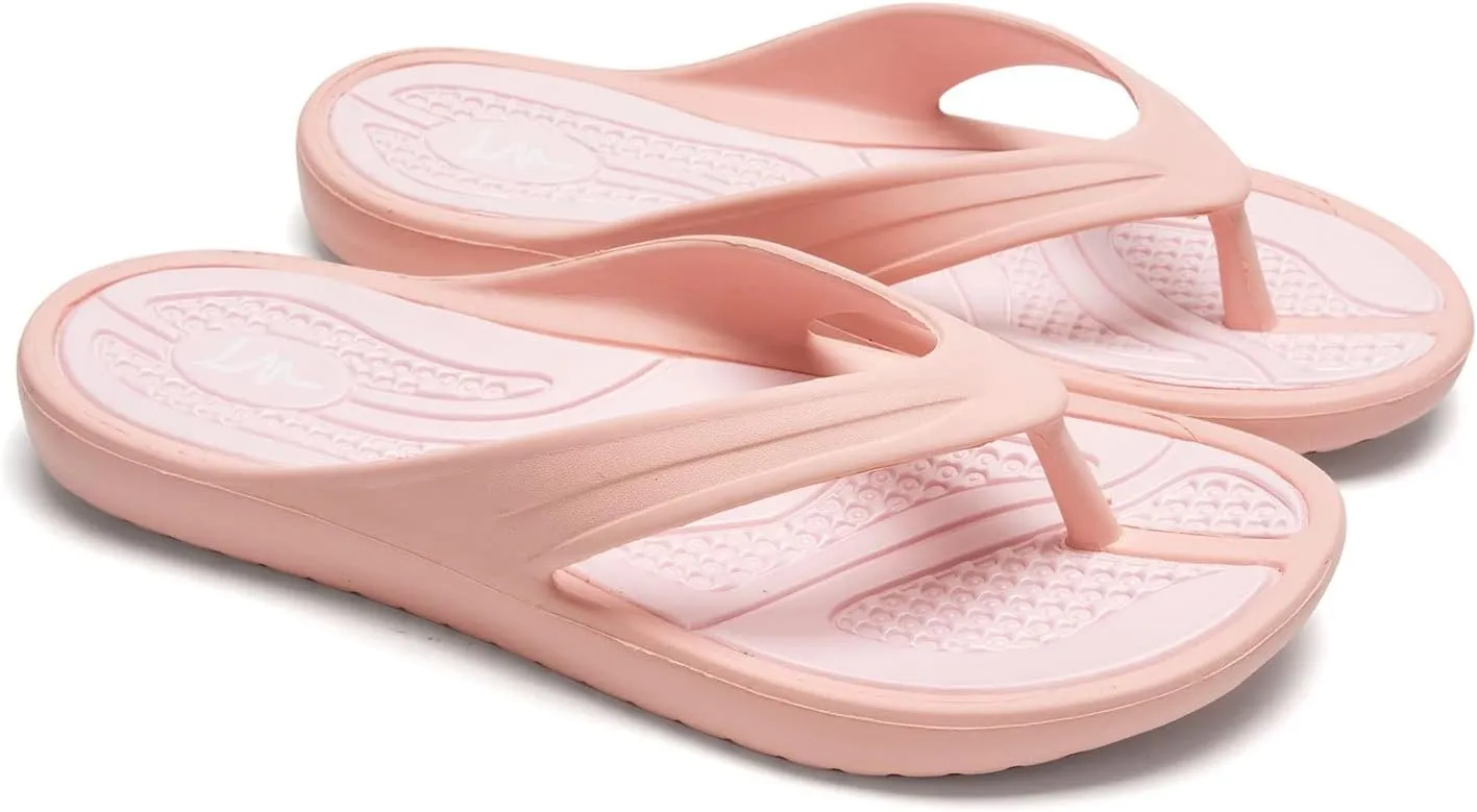 LM Women's Flip Flops Thong Sandals Casual Sandals Shower Shoes Beach Slippers Slides Slip on Water Shoes