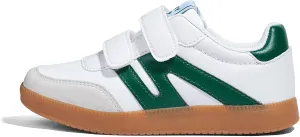LUCKY STEP Kids Classic Retro Gum Sole Fashion Sneakers School Tennis Skate Shoes Girls Boys Hook and Loop Walking Casual Toddler Footwear Anti Slip Trainers