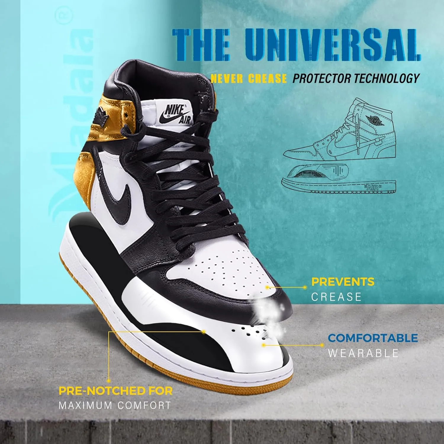 Madala 2 Pair Crease Protector for Air Force Shoes, Sneaker Shoes Protectors