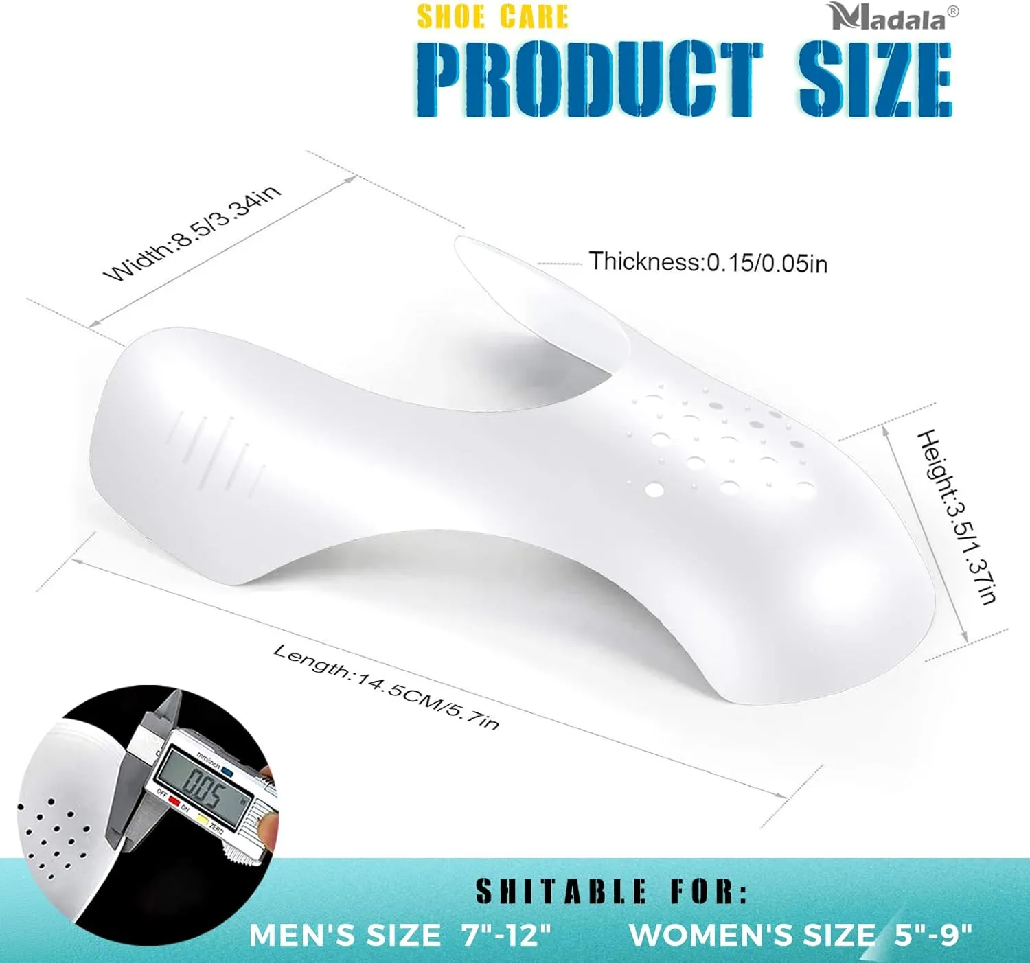 Madala 2 Pair Crease Protector for Air Force Shoes, Sneaker Shoes Protectors