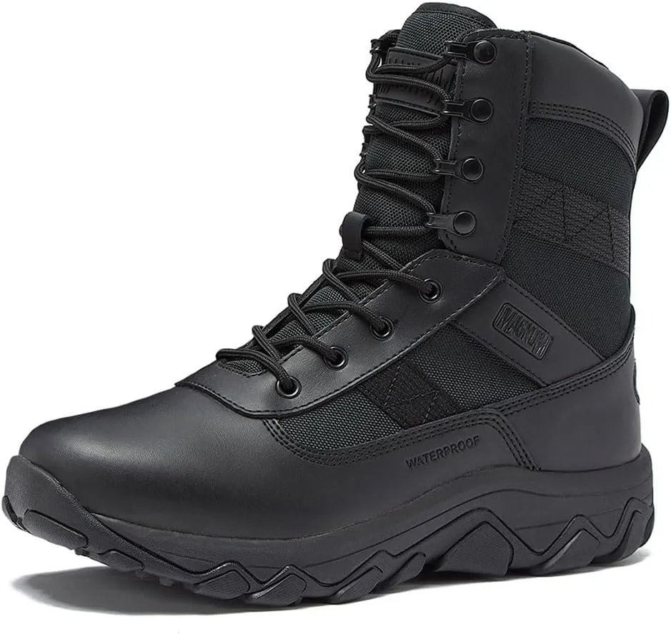 MAGNUM Men's Bragg Waterproof Tactical Boots for Men, Mens Military Hiking Boots, Breathable Light Weight Work Boots for Men