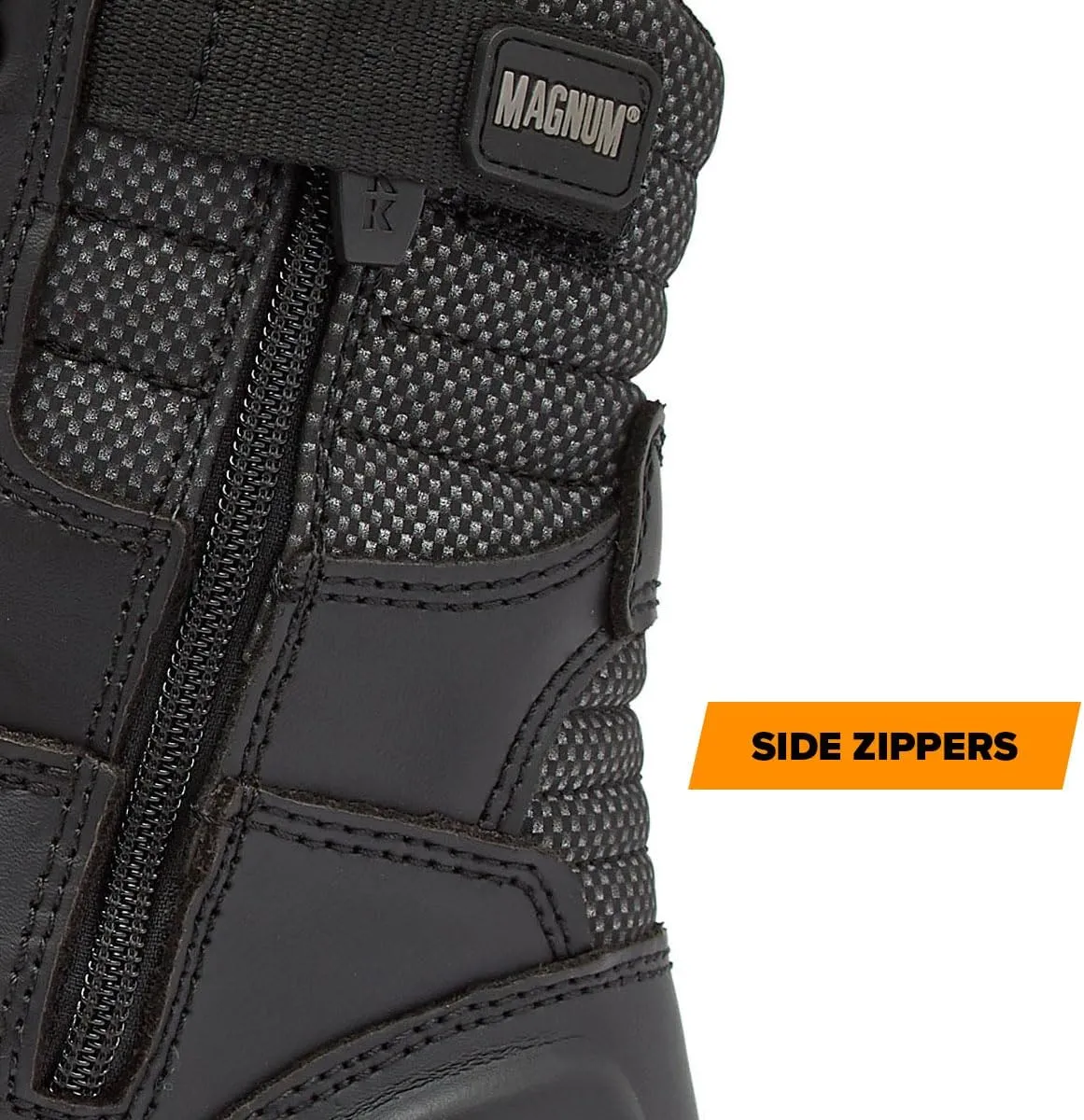 MAGNUM Men's Bragg Waterproof Tactical Boots for Men, Mens Military Hiking Boots, Breathable Light Weight Work Boots for Men