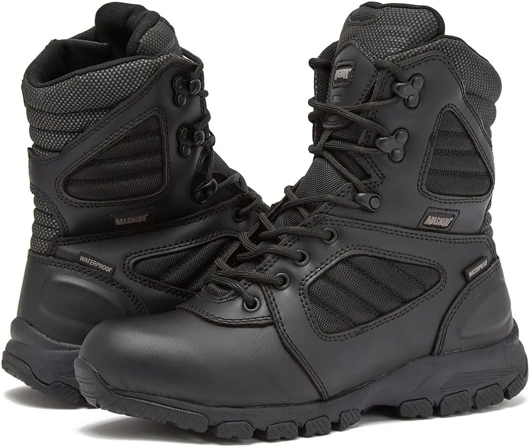 MAGNUM Men's Bragg Waterproof Tactical Boots for Men, Mens Military Hiking Boots, Breathable Light Weight Work Boots for Men