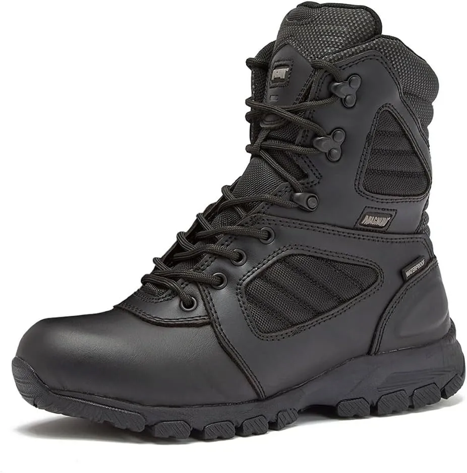 MAGNUM Men's Bragg Waterproof Tactical Boots for Men, Mens Military Hiking Boots, Breathable Light Weight Work Boots for Men