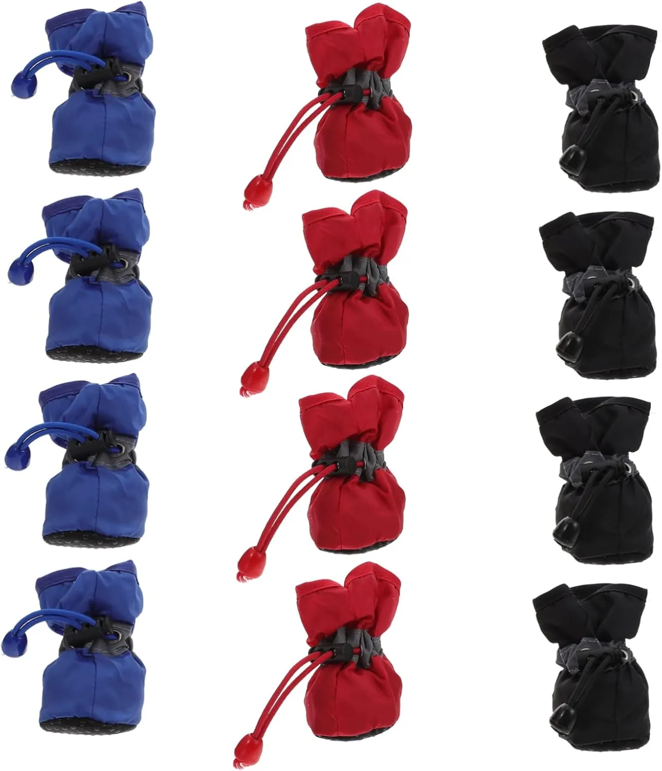 Medium Dog Waterproof Rain Boots 3 Sets Pet Shoes Comfortable Wear Outdoor Mud Boots for Dogs