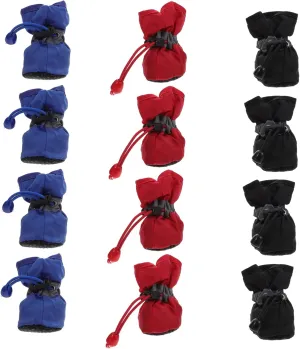 Medium Dog Waterproof Rain Boots 3 Sets Pet Shoes Comfortable Wear Outdoor Mud Boots for Dogs