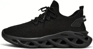 Men's Blade Sneakers Running Shoes Slip-on Sneakers with Shoelaces - Odor-Resistant Athletic Shoes - Lightweight and Breathable