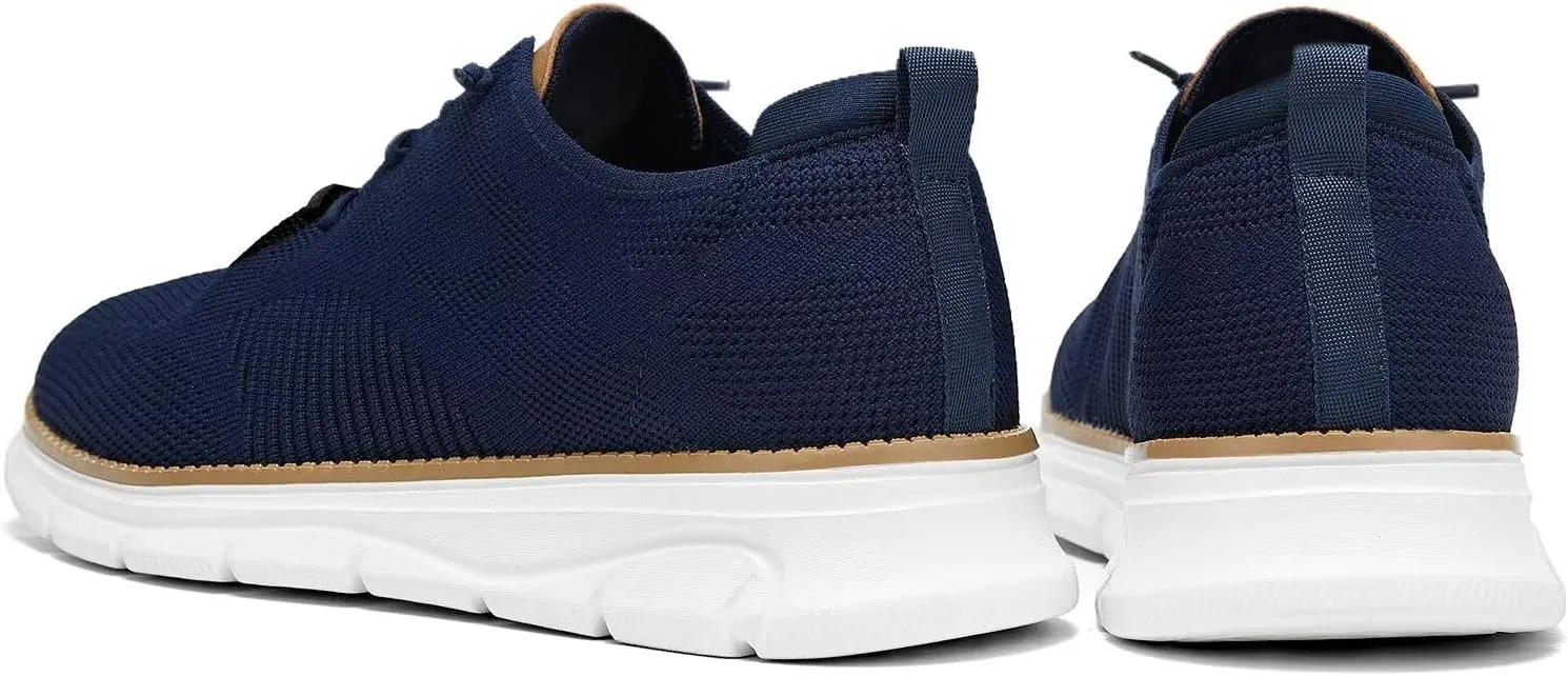 Men's Casual Dress Oxfords Shoes Breathable Knit Leisure Classic Business Fashion Sneakers Lightweight Comfortable Work Soft Sole Walking Shoes