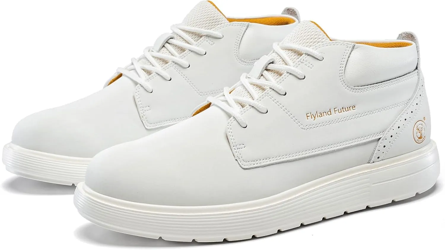 Men's Chukka Boots Casual Fashion Sneakers Lace Up Leather Ankle Boots Slip On Lightweight Walking Driving Shoes