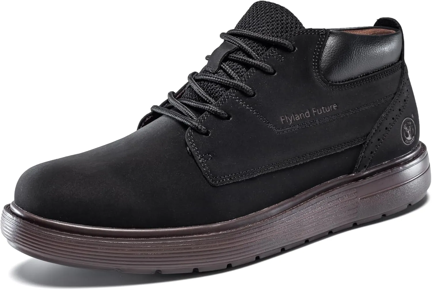 Men's Chukka Boots Casual Fashion Sneakers Lace Up Leather Ankle Boots Slip On Lightweight Walking Driving Shoes