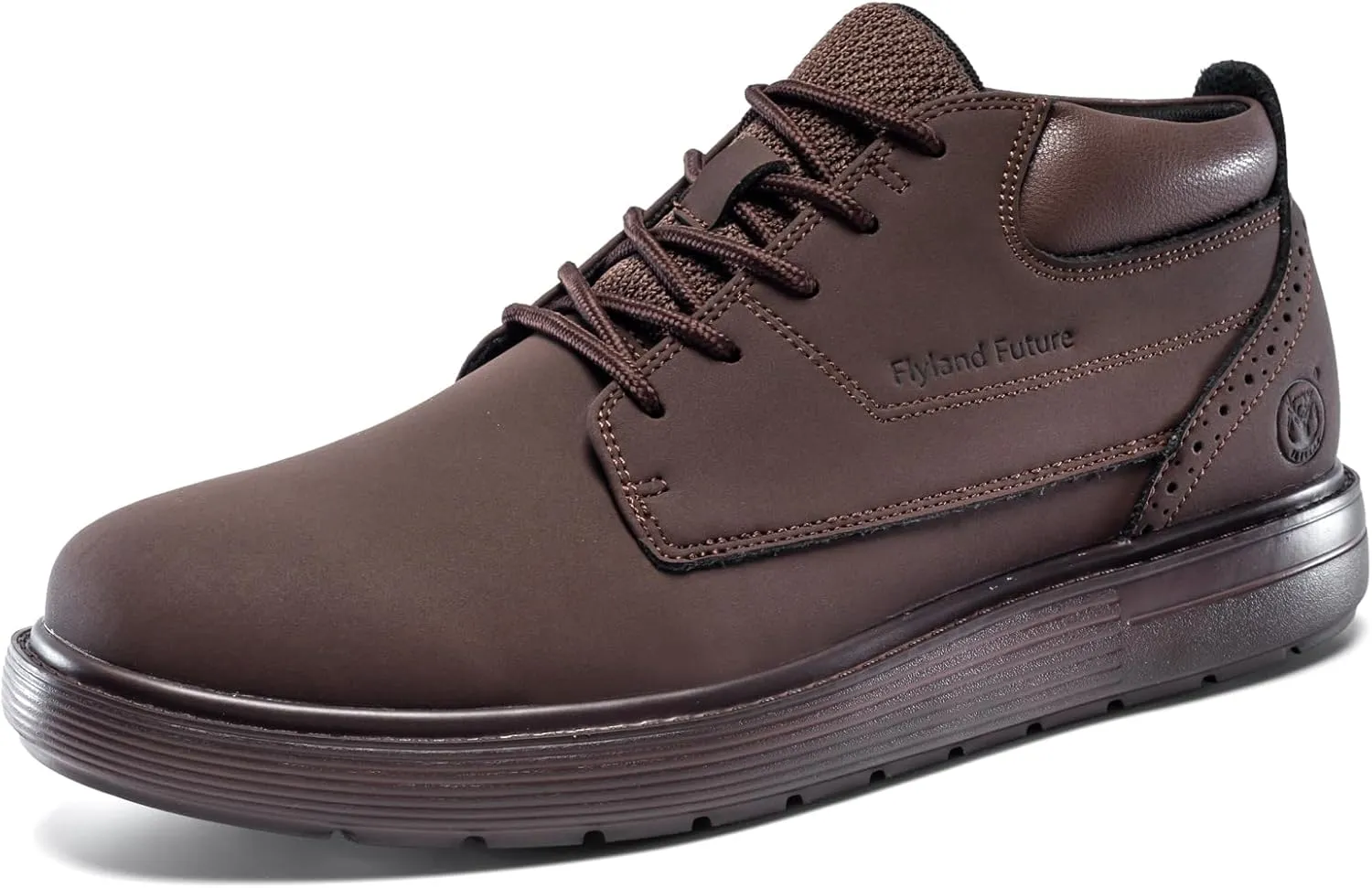 Men's Chukka Boots Casual Fashion Sneakers Lace Up Leather Ankle Boots Slip On Lightweight Walking Driving Shoes