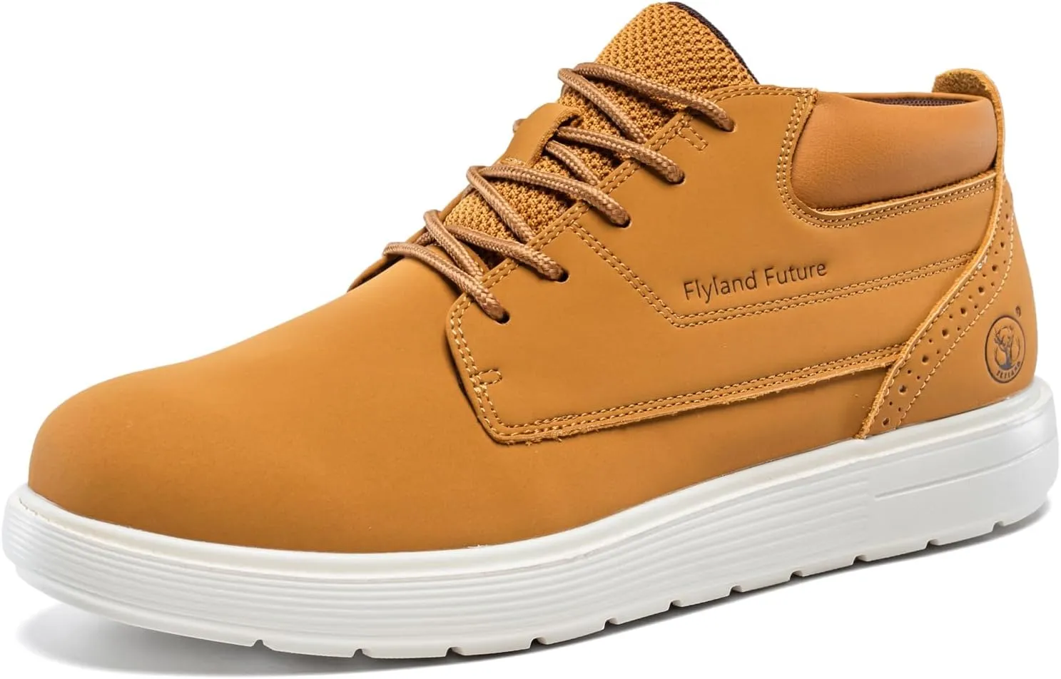 Men's Chukka Boots Casual Fashion Sneakers Lace Up Leather Ankle Boots Slip On Lightweight Walking Driving Shoes