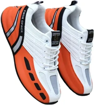 Men's Color Block Trendy Sneakers for Outdoor Activities, Casual Soft Sole Shoes Non Slip Comfy Jogging Shoes