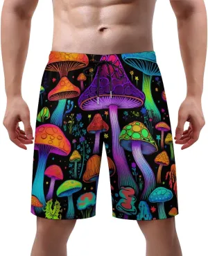 Mens Flag Swim Trunks Quick Dry Swim Beach Shorts with Mesh Lining XS-3XL