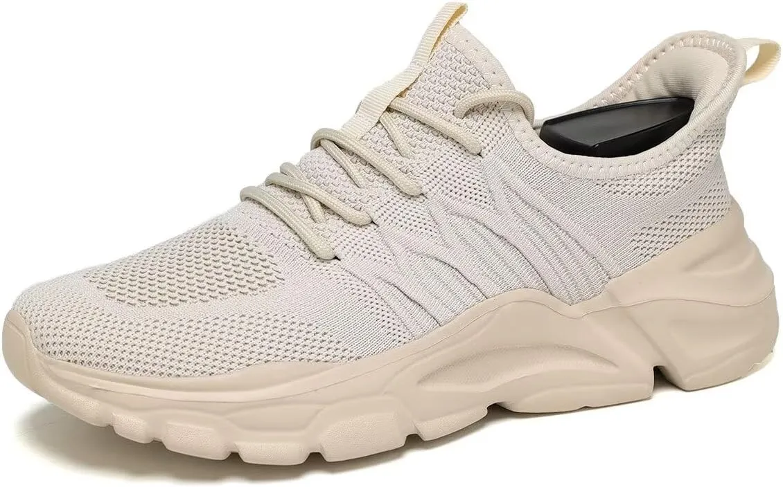 Men's Running Shoes, Non Slip, Breathable, Lightweight Fashion Sneakers, Slip Resistant Athletic Sports Walking Gym Work Shoes