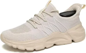 Men's Running Shoes, Non Slip, Breathable, Lightweight Fashion Sneakers, Slip Resistant Athletic Sports Walking Gym Work Shoes