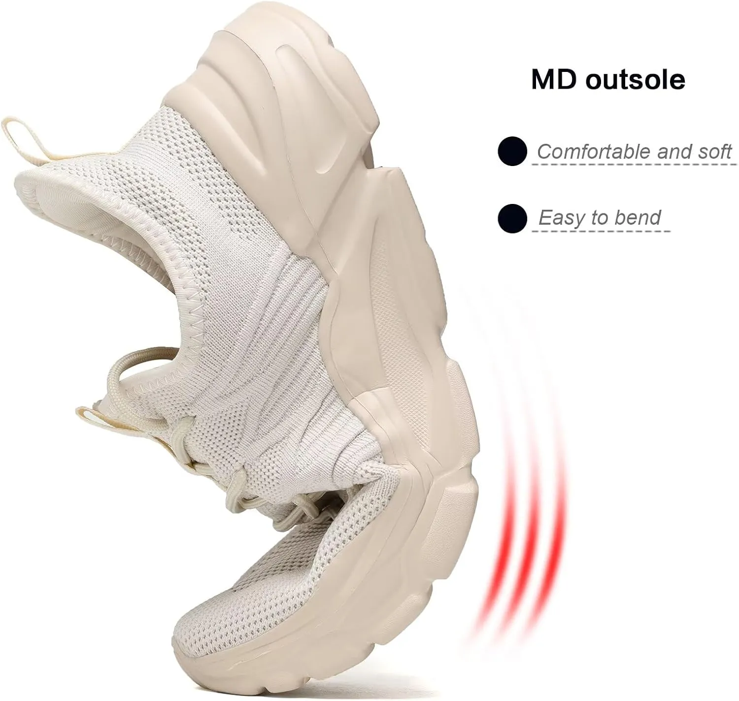 Men's Running Shoes, Non Slip, Breathable, Lightweight Fashion Sneakers, Slip Resistant Athletic Sports Walking Gym Work Shoes