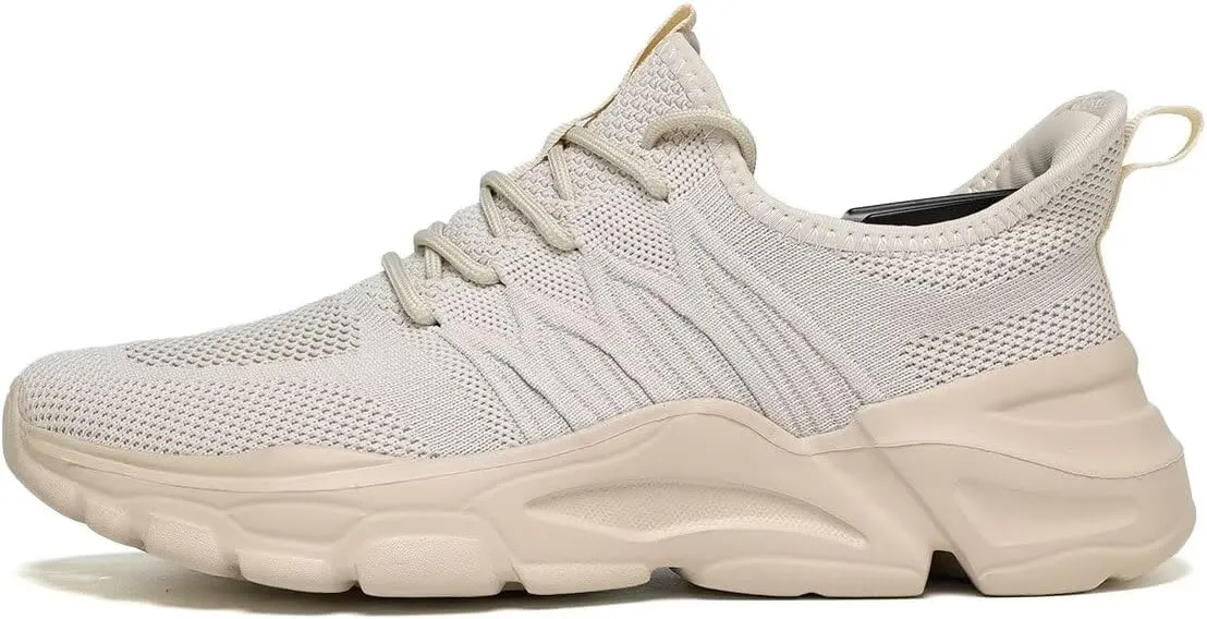 Men's Running Shoes, Non Slip, Breathable, Lightweight Fashion Sneakers, Slip Resistant Athletic Sports Walking Gym Work Shoes