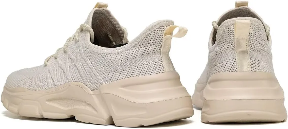 Men's Running Shoes, Non Slip, Breathable, Lightweight Fashion Sneakers, Slip Resistant Athletic Sports Walking Gym Work Shoes