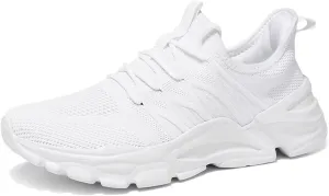 Men's Running Shoes, Non Slip, Breathable, Lightweight Fashion Sneakers, Slip Resistant Athletic Sports Walking Gym Work Shoes