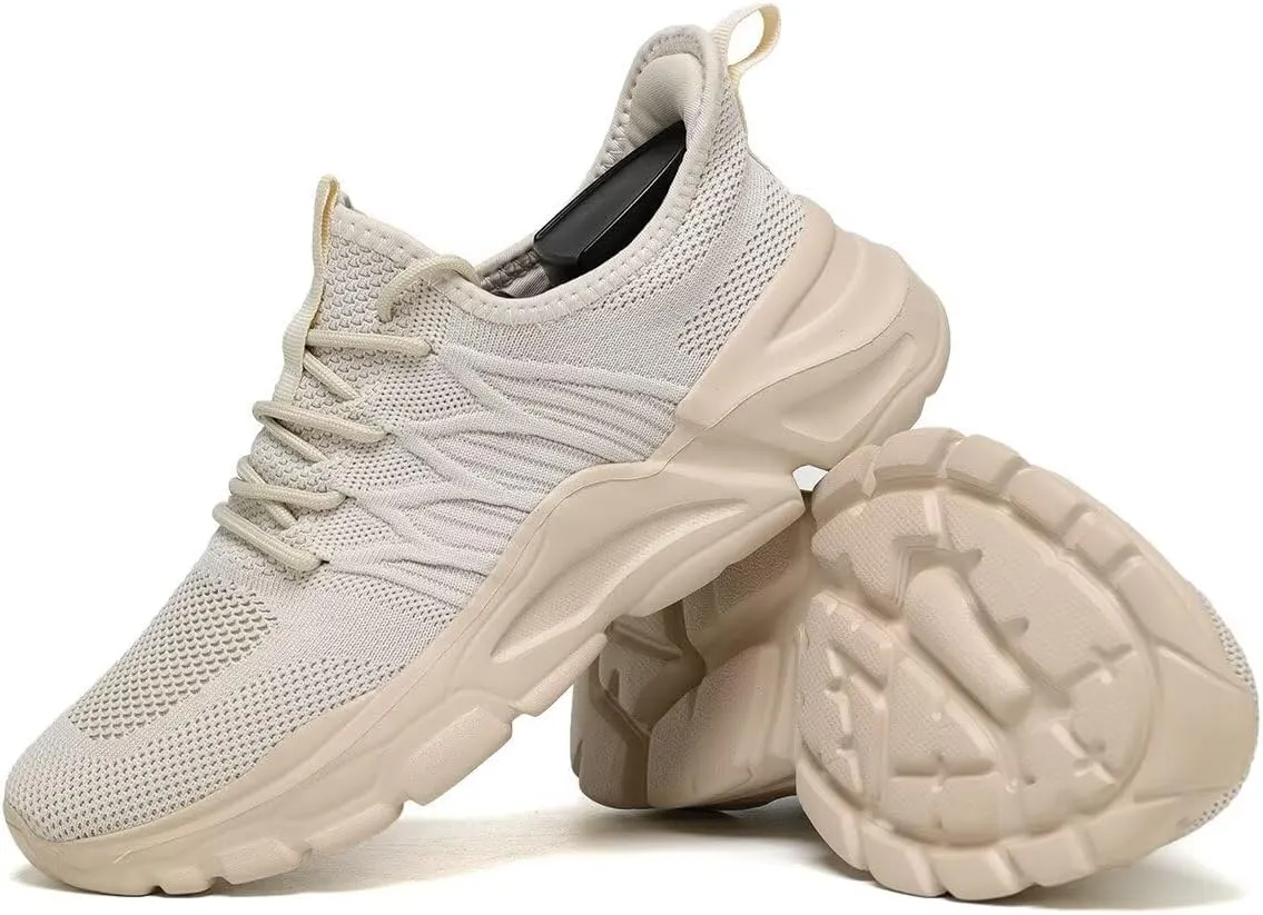 Men's Running Shoes, Non Slip, Breathable, Lightweight Fashion Sneakers, Slip Resistant Athletic Sports Walking Gym Work Shoes