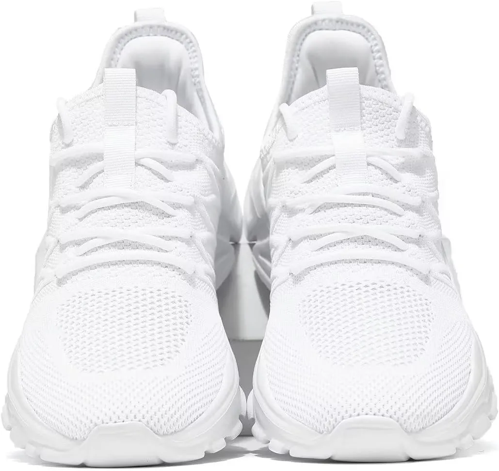 Mens Slip On Running Shoes Athletic Walking Trainers Lightweight Breathable Mesh Tennis Sneakers