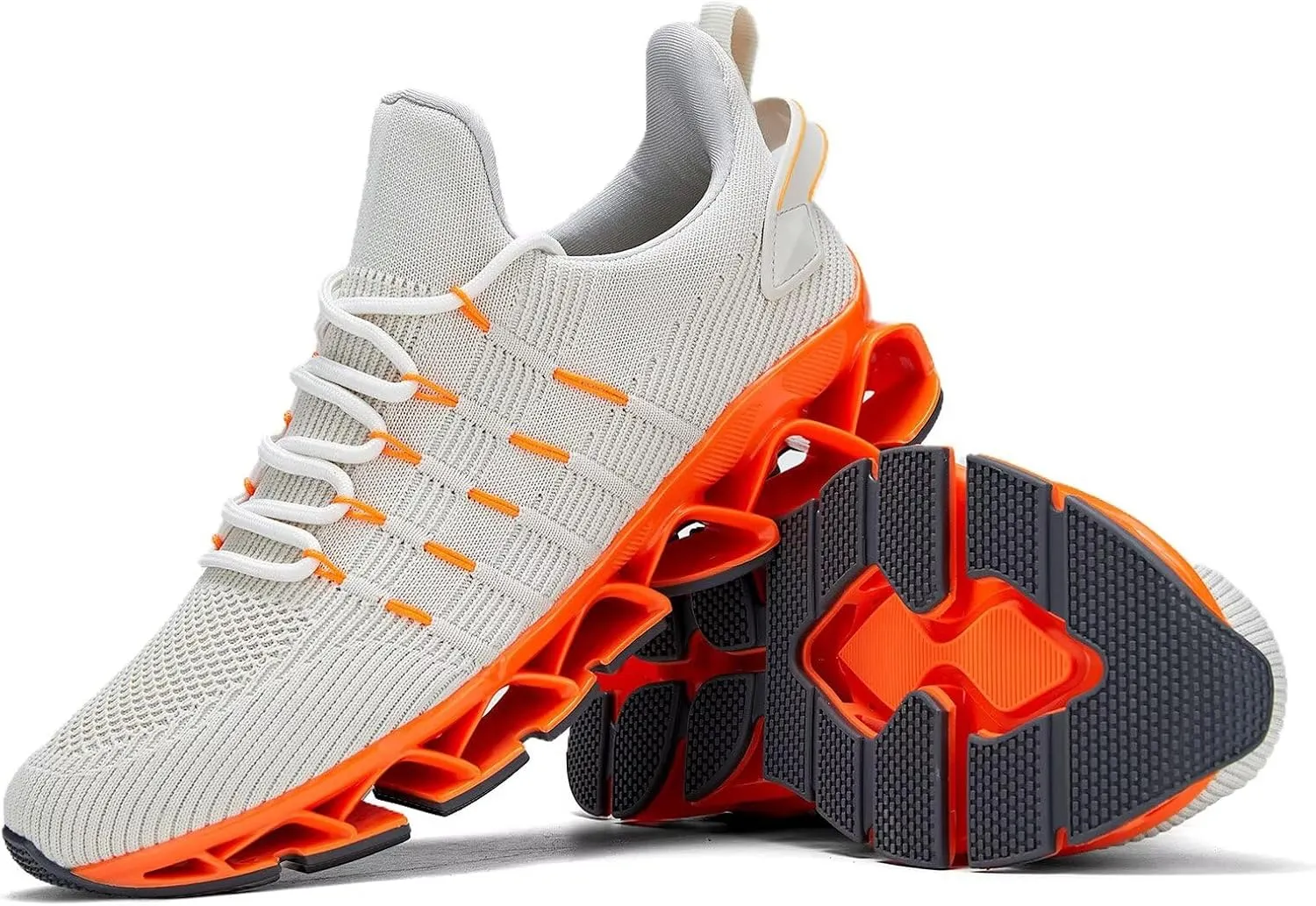 Mens Slip On Walking Shoes Blade Non Slip Tennis Running Shoes Lightweight Workout Breathable Mesh Fashion Sneakers