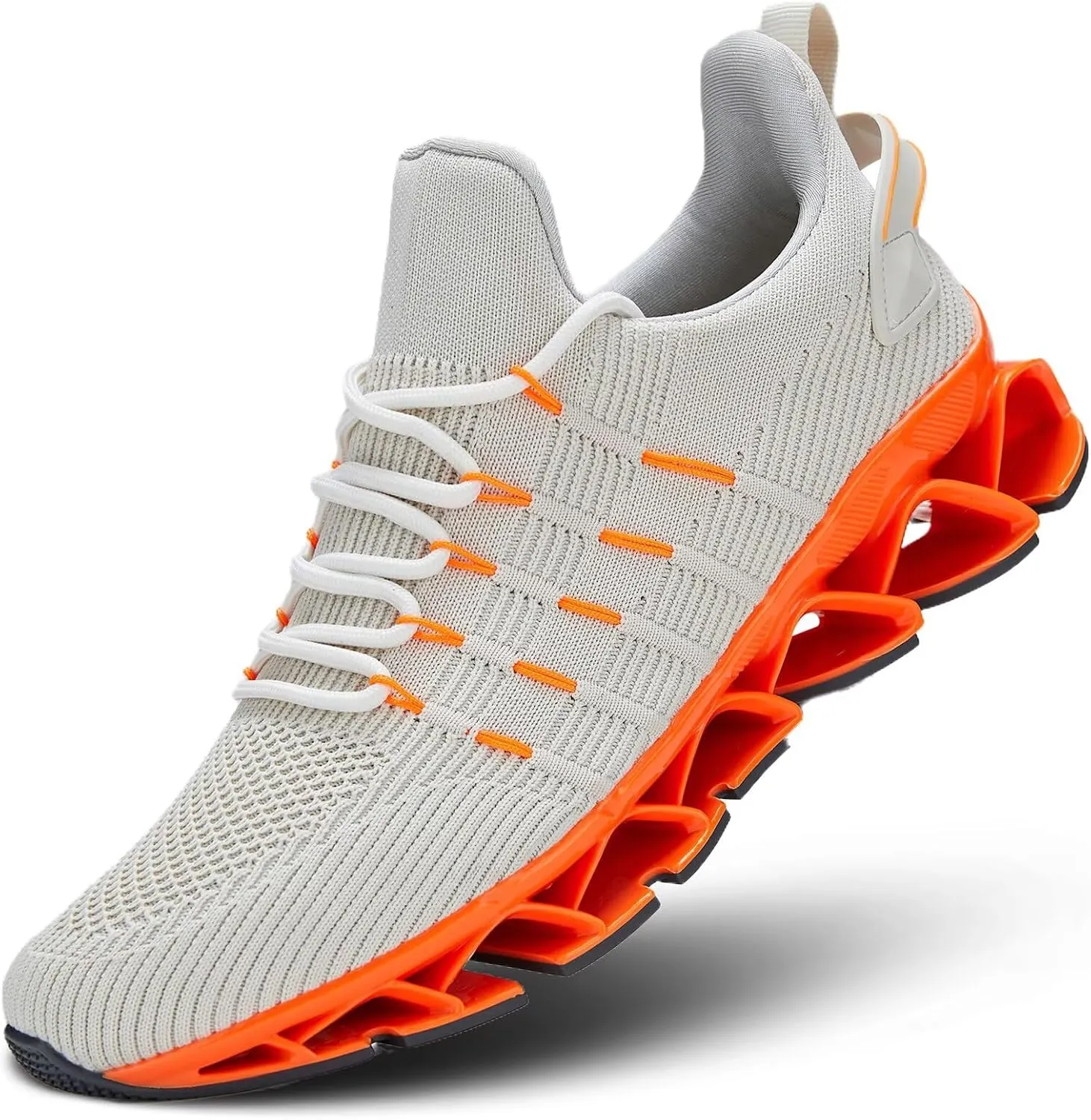 Mens Slip On Walking Shoes Blade Non Slip Tennis Running Shoes Lightweight Workout Breathable Mesh Fashion Sneakers