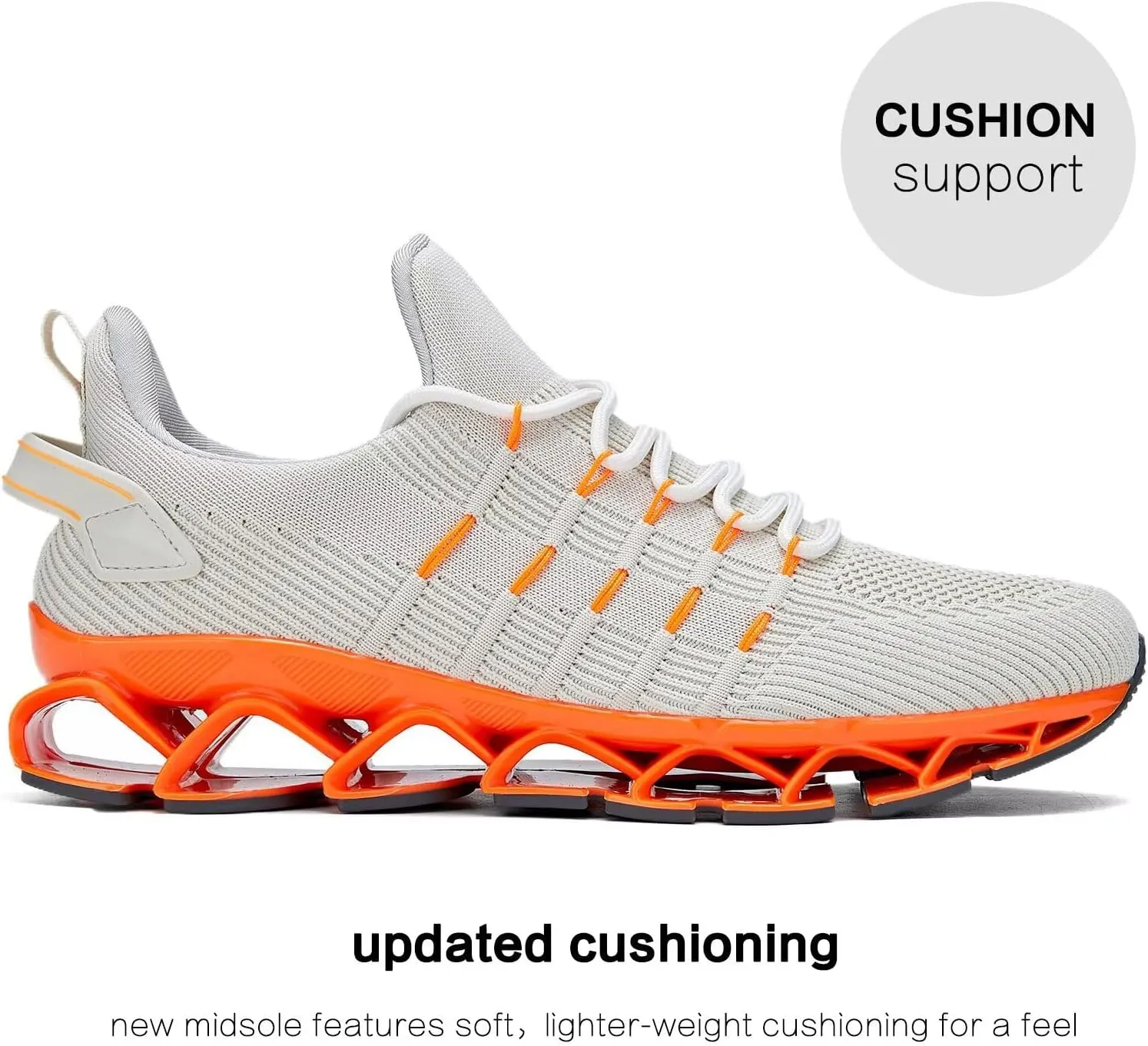 Mens Slip On Walking Shoes Blade Non Slip Tennis Running Shoes Lightweight Workout Breathable Mesh Fashion Sneakers