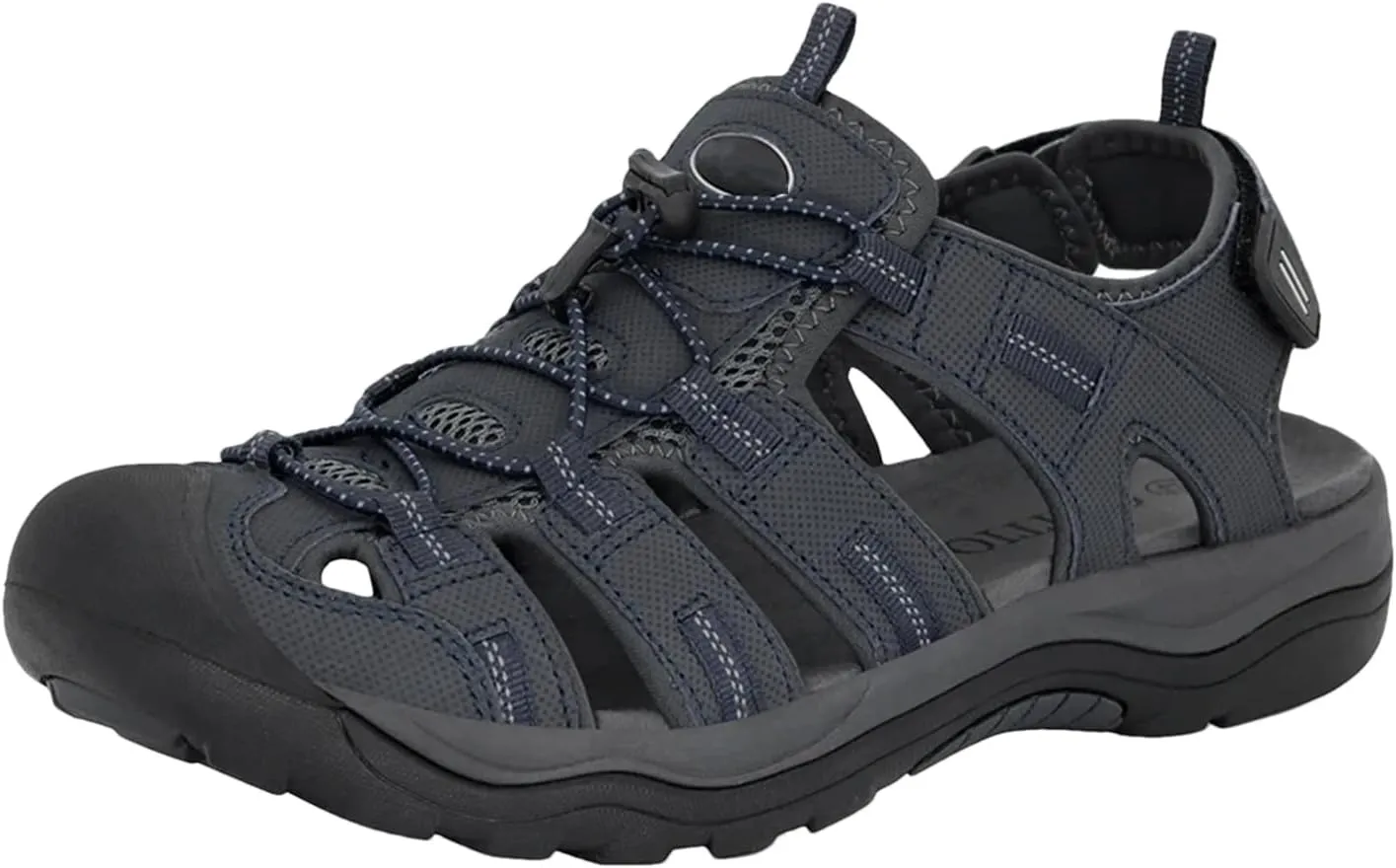 Men's Trekking Sandals - Quick-Drying Non-Slip Beach Shoes with PU Sole