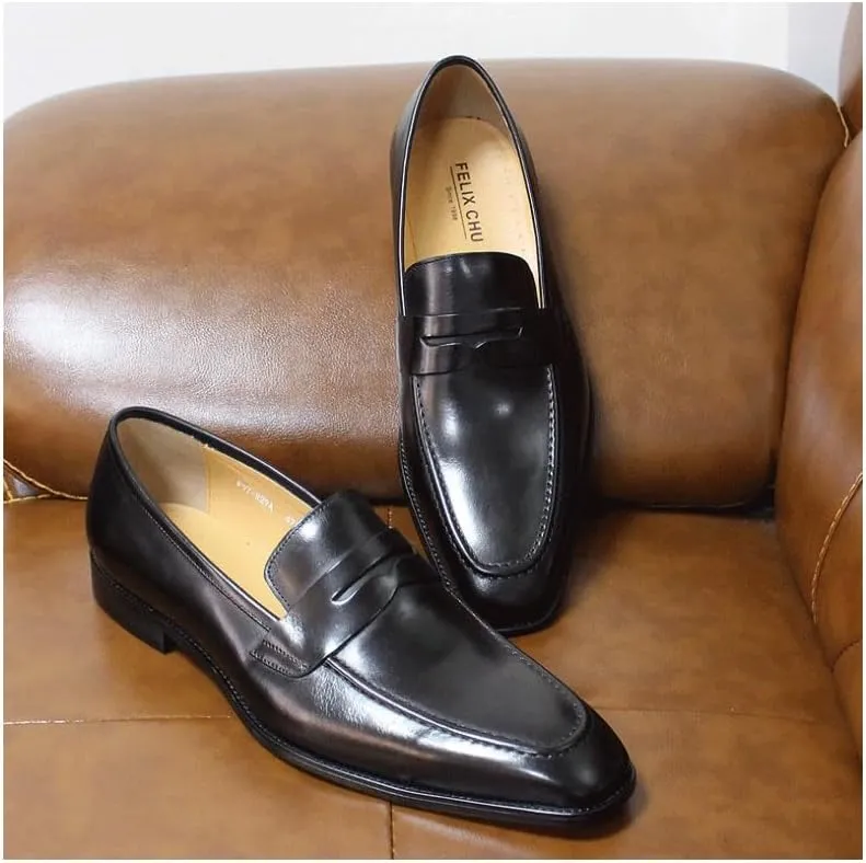 Men's Vintage Spike Dress Loafers Slip On Fashion Shoes Fashion Prom Wedding Business Suit Shoes