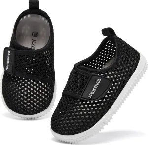 MORENDL Toddler Water Shoes Baby Breathable Mesh Non-Slip Sandals Quick Dry Lightweight Beach Barefoot Shoes